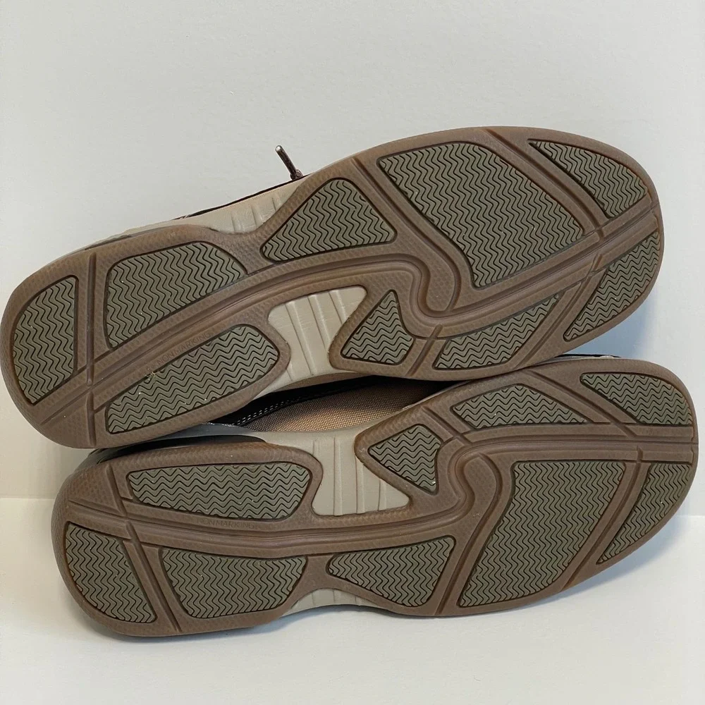 Dunham Men's Brown Leather Boat Shoes Size‎ 10.5 Athleisure Casual